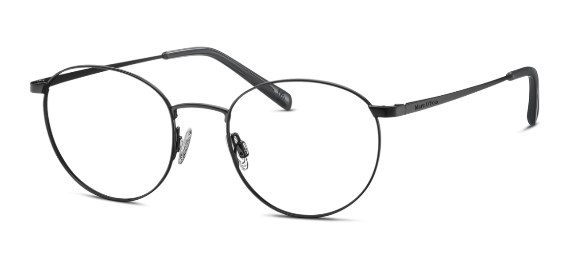 MARC O'POLO Eyewear 502157 10 – Schmale schwarze Metallbrille